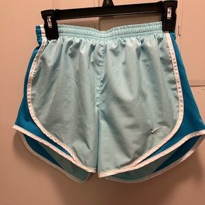 Blue Nike shorts